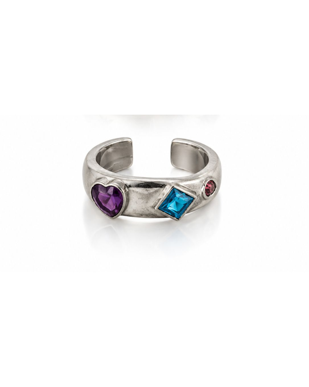 Anillo De Piedras De Colores