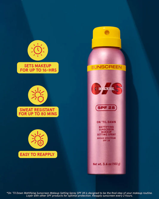On 'Til Dawn Mattifying Sunscreen Fijador Matificante 28SPF