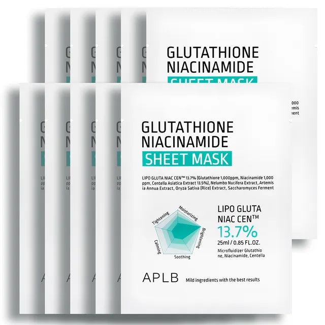 Glurathione Niacinamide Sheet Mask (Mascarilla Facial)
