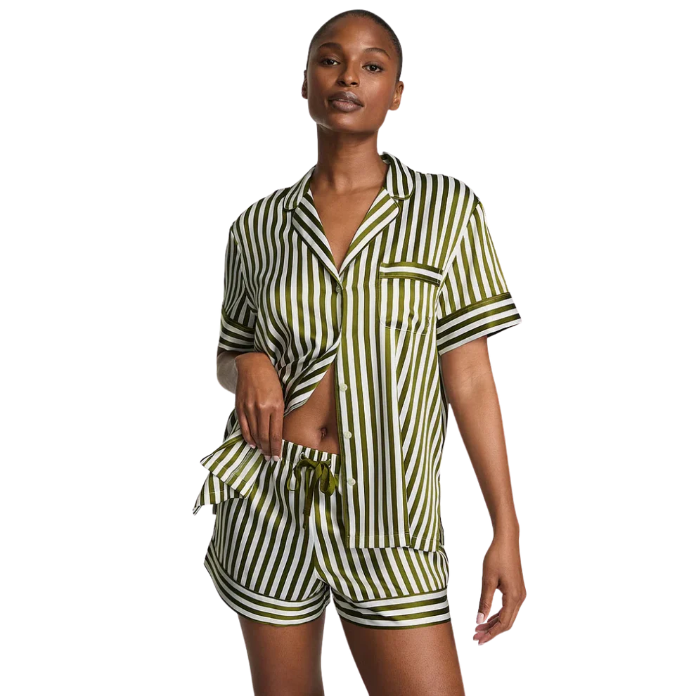 Signature Satin Short Pijama Set (Conjunto De Pijama)