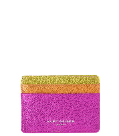 Tarjetero Multicolor en Piel Rainbow