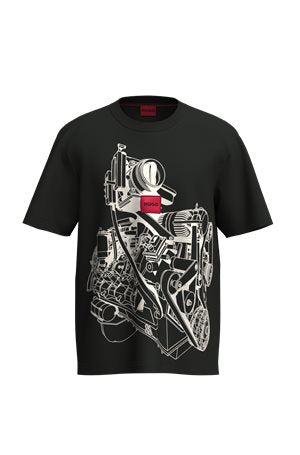 Playera Hugo Red Dacifico BLK