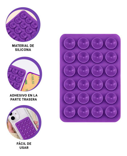 Ventosa de Silicona para Celular Adherible