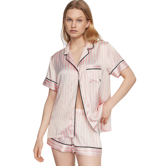 Glazed Satin Short Pijama Set (Conjunto De Pijama)