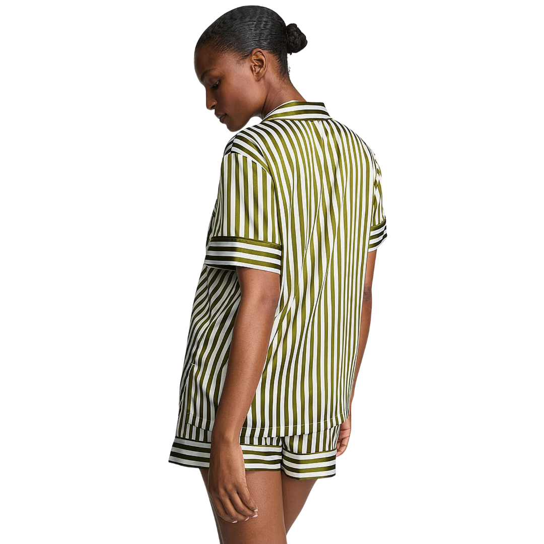 Glazed Satin Short Pijama Set (Conjunto De Pijama De Satin)