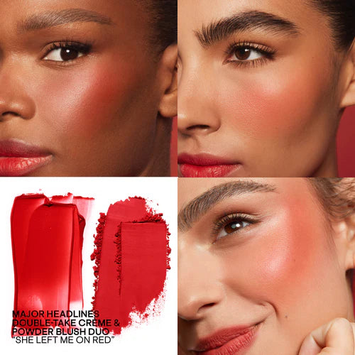 Mini Major Headlines Double-Take Crème & Powder Blush Duo (Rubor en Crema y Polvo)