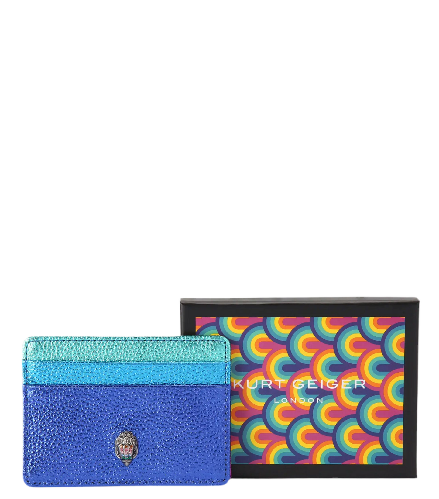 Tarjetero Multicolor en Piel Rainbow