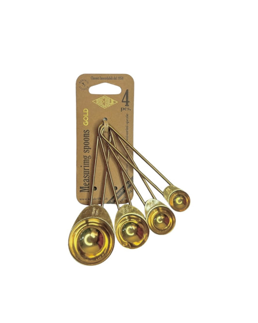 Cucharas Medidoras Doradas - Set 4 piezas