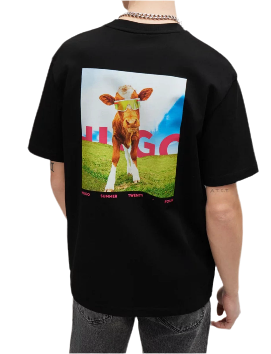 T-Shirt Hugo con Estampado