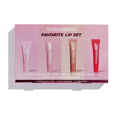 Favorite Lip Set (Set De Bálsamos Labiales Nutritivos)