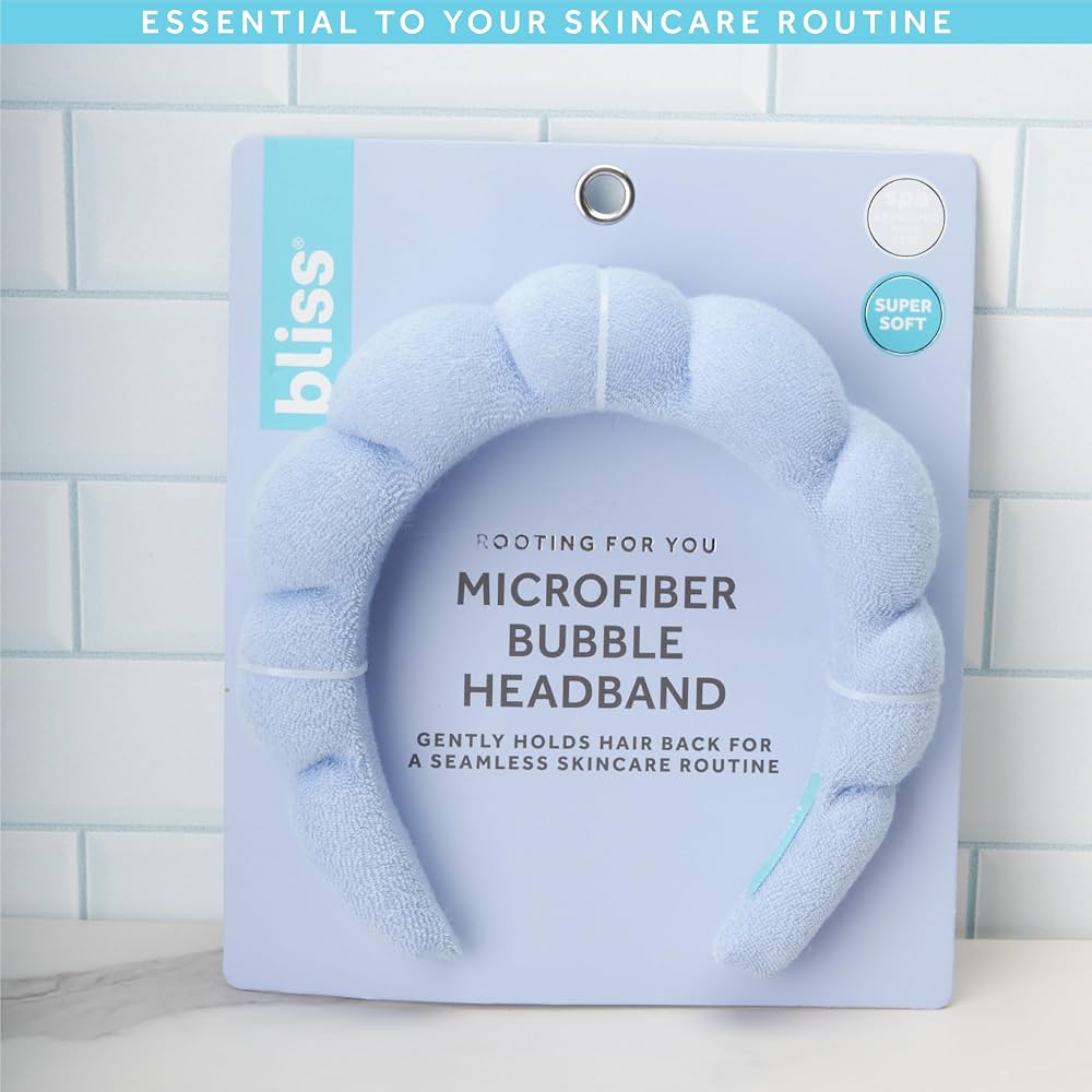 Microfiber Bubble Headband (Diadema Para Skincare)