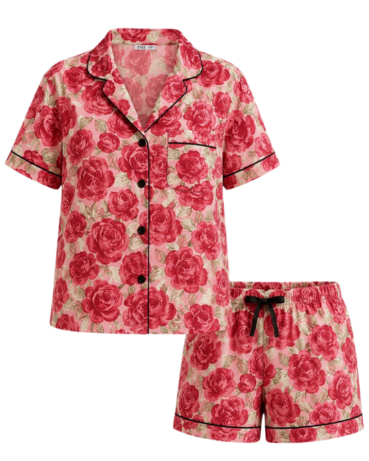 Pijama Rose Garden (Pijama Manga Corta)