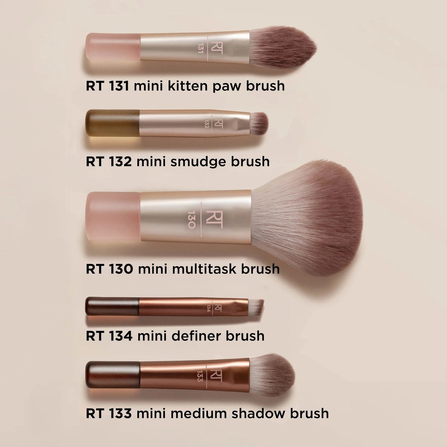 New Nudes 2.0 On-The-Glow Mini Brush Set + Mirrored Compact (Set De Brochas)