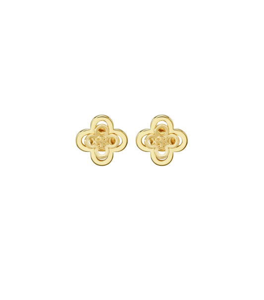 Forget Me Not Clover Stacked Stud Earrings (Aretes)