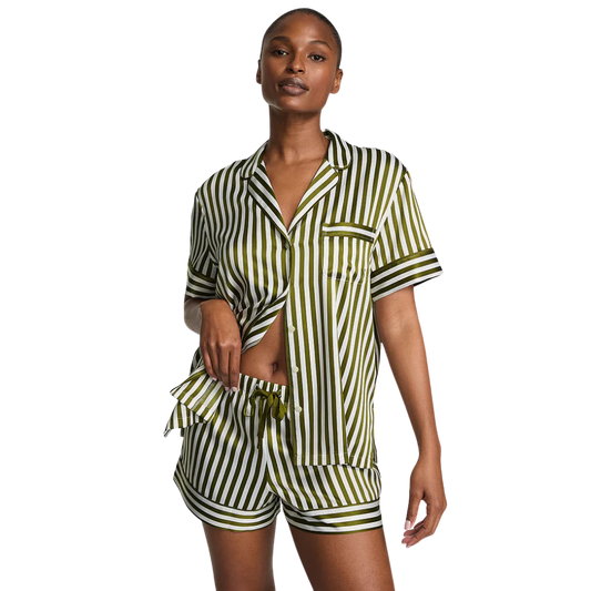 Glazed Satin Short Pijama Set (Conjunto De Pijama De Satin)