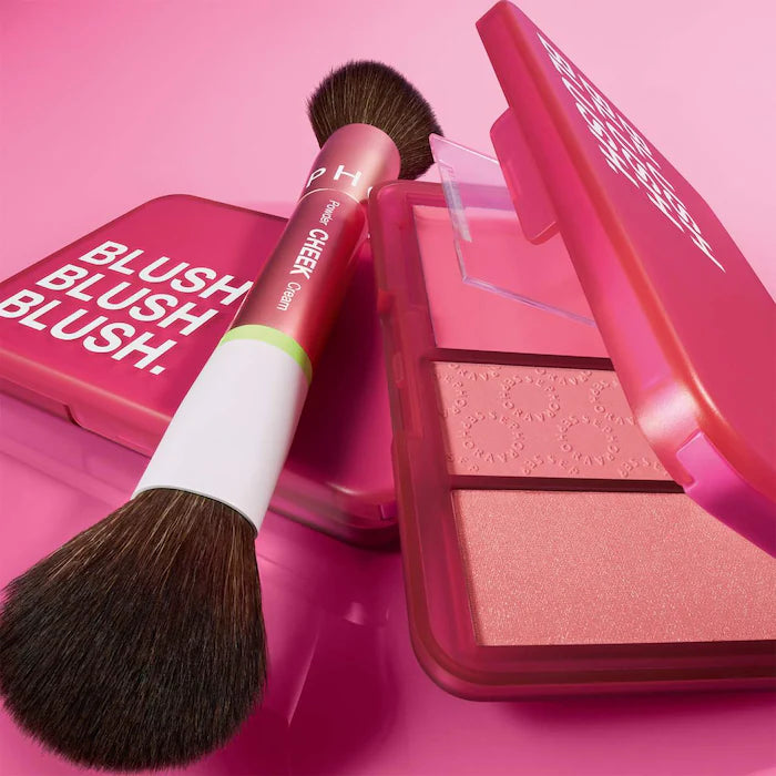 Dual Ended Cheek Brush (Brocha De Maquillaje Dúo Para Rubor Y Contorno)