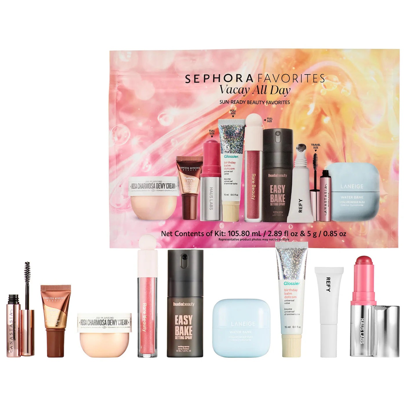 Vacay All Day Makeup and Skincare Value Set (Set De Maquillaje Y Cuidado De La Piel)